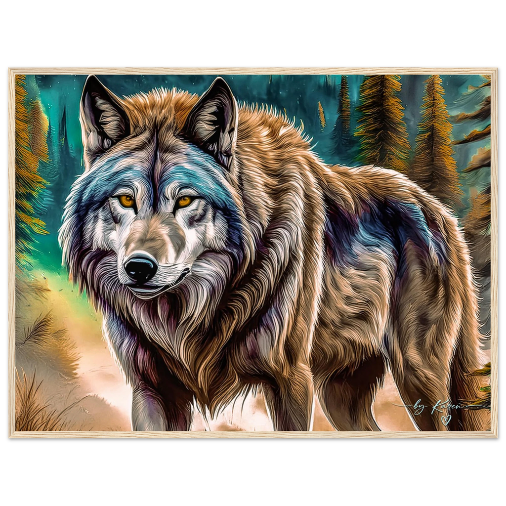 Premium Semi-Glossy Paper Wooden Framed Poster - My True Design
