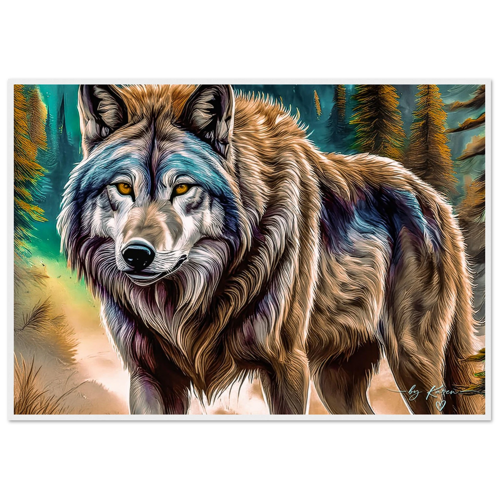 Premium Semi-Glossy Paper Wooden Framed Poster - My True Design