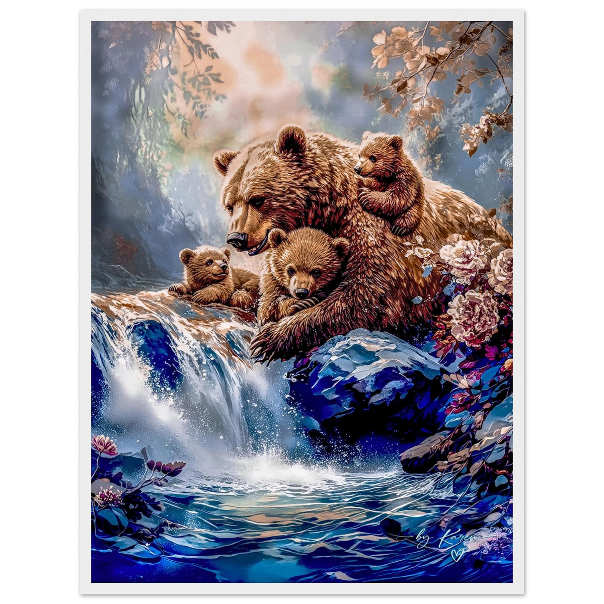 Premium Semi-Glossy Paper Wooden Framed Poster - My True Design