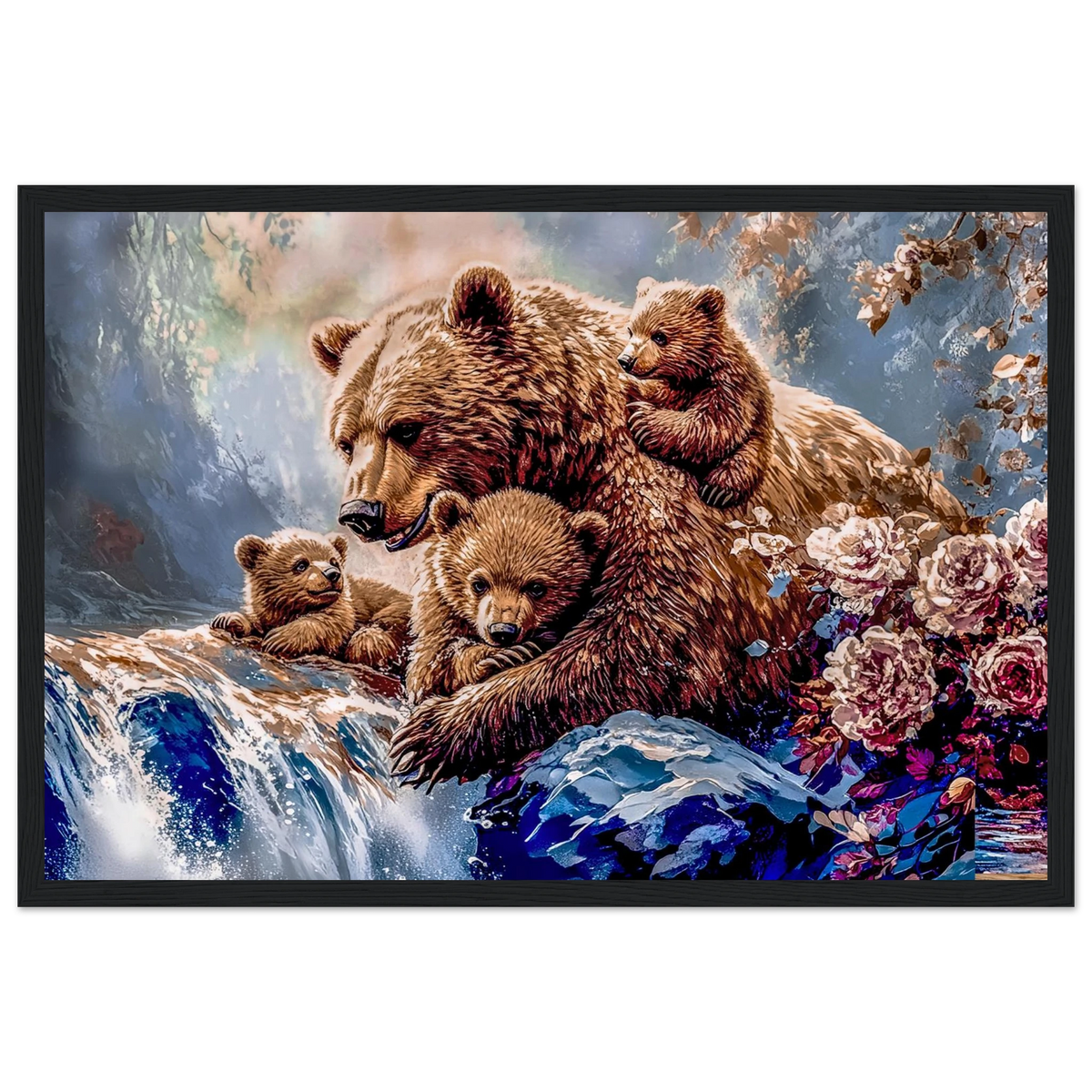 Premium Semi-Glossy Paper Wooden Framed Poster - My True Design