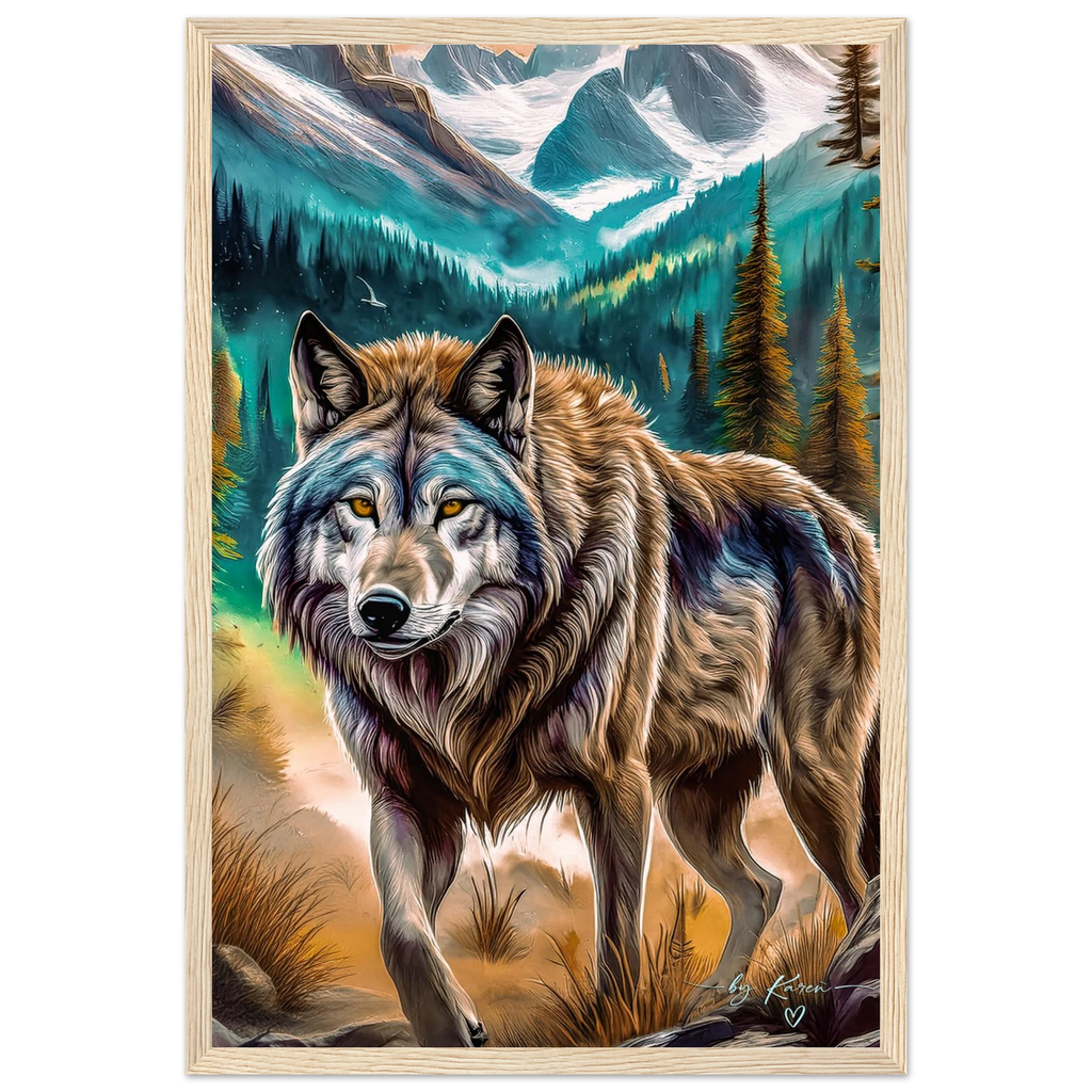 Premium Semi-Glossy Paper Wooden Framed Poster - My True Design
