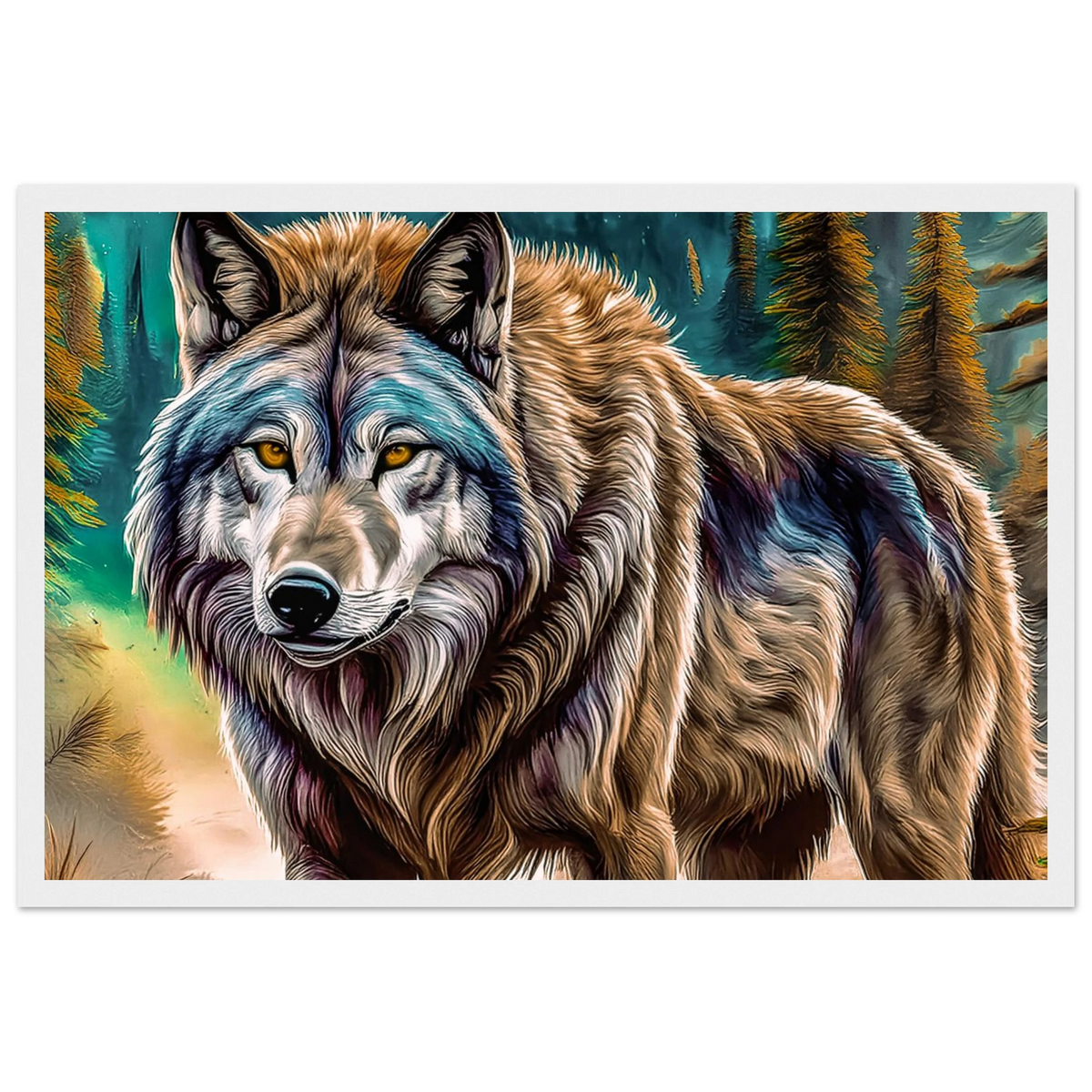 Premium Semi-Glossy Paper Wooden Framed Poster - My True Design