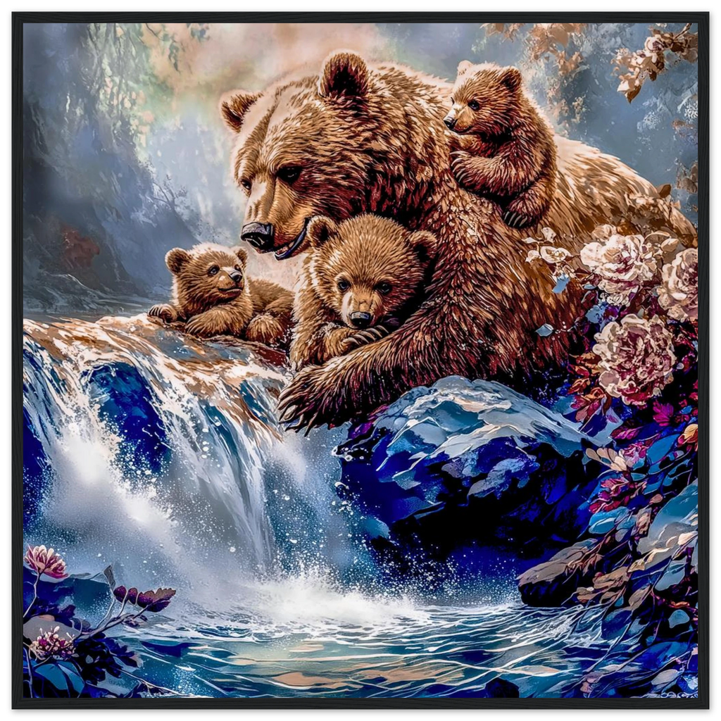 Premium Semi-Glossy Paper Wooden Framed Poster - My True Design