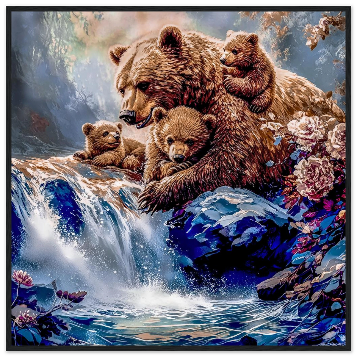 Premium Semi-Glossy Paper Wooden Framed Poster - My True Design