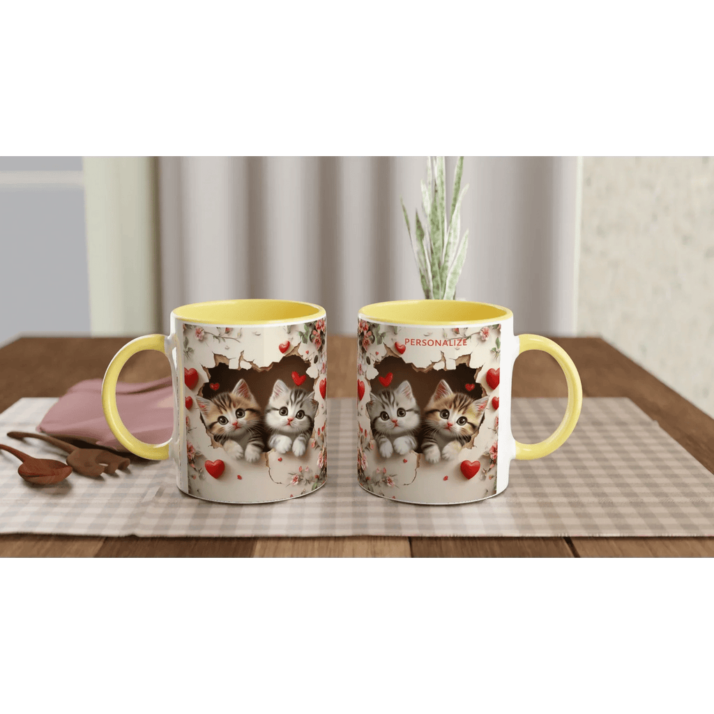 Stylish 11oz Ceramic Mug for Hot Beverages - My True Design