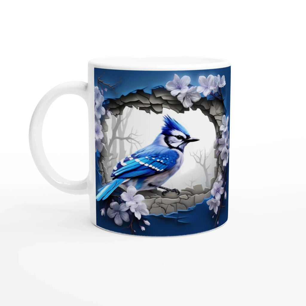 Stylish 11oz Ceramic Mug with Colored Rim - My True Design