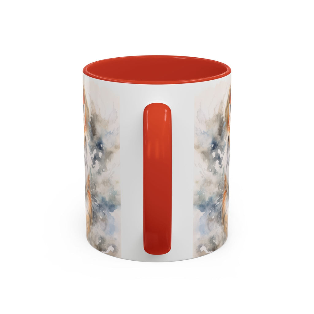 Tiger Watercolor Accent Coffee Mug – Artistic Wildlife Ceramic Mug (11/15oz) - My True Design