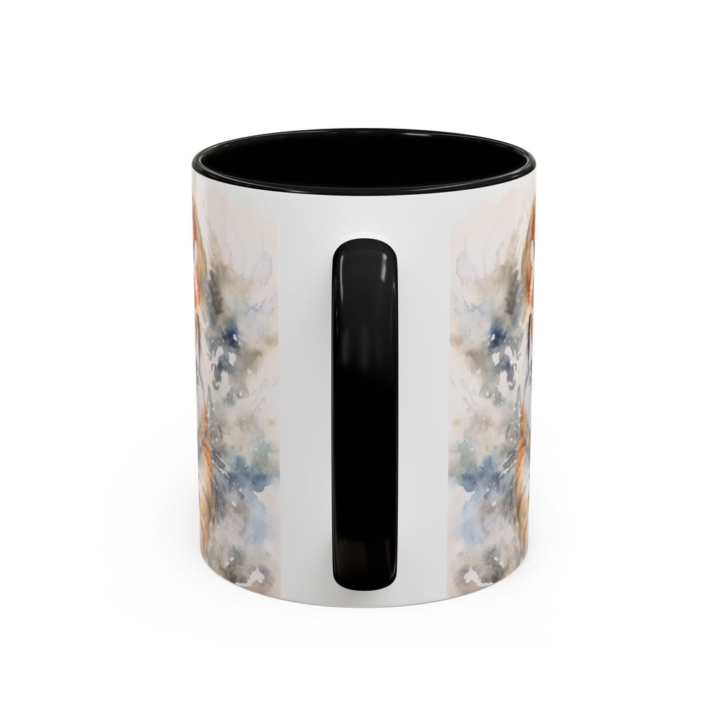 Tiger Watercolor Accent Coffee Mug – Artistic Wildlife Ceramic Mug (11/15oz) - My True Design