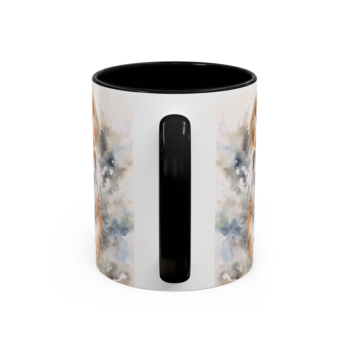 Tiger Watercolor Accent Coffee Mug – Artistic Wildlife Ceramic Mug (11/15oz) - My True Design